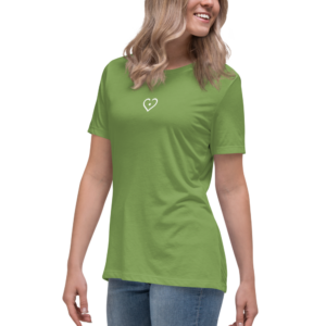 heart live women's relaxed t shirt